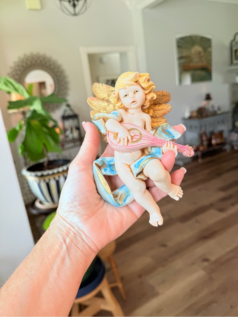 1984 Fontanini Simonelli Depose Italy Cherub Wall Plaques Set of 3 - Picture 8 of 17